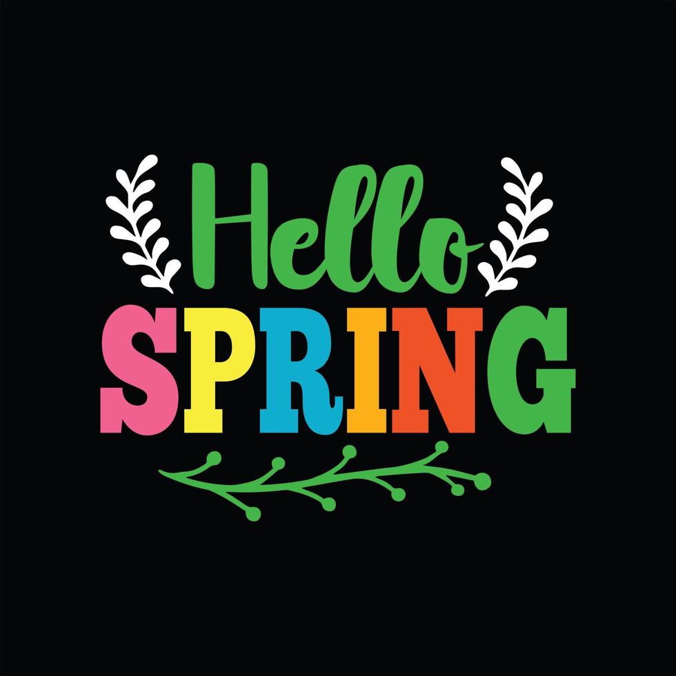 Spring T-shirt Design vector
