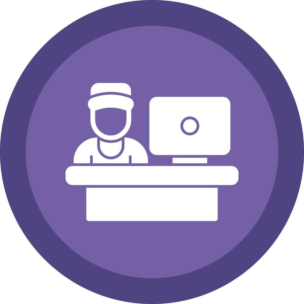Cashier Vector Icon Design