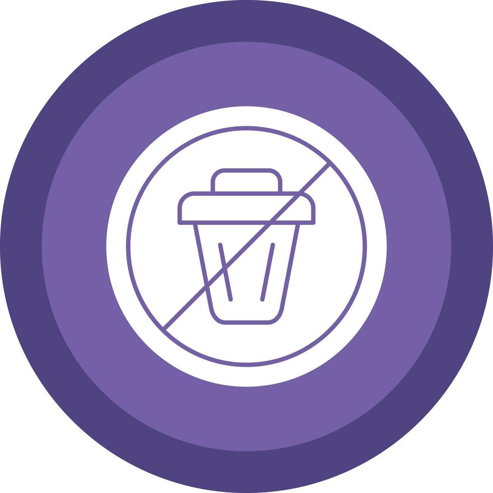 No Littering Vector Icon Design