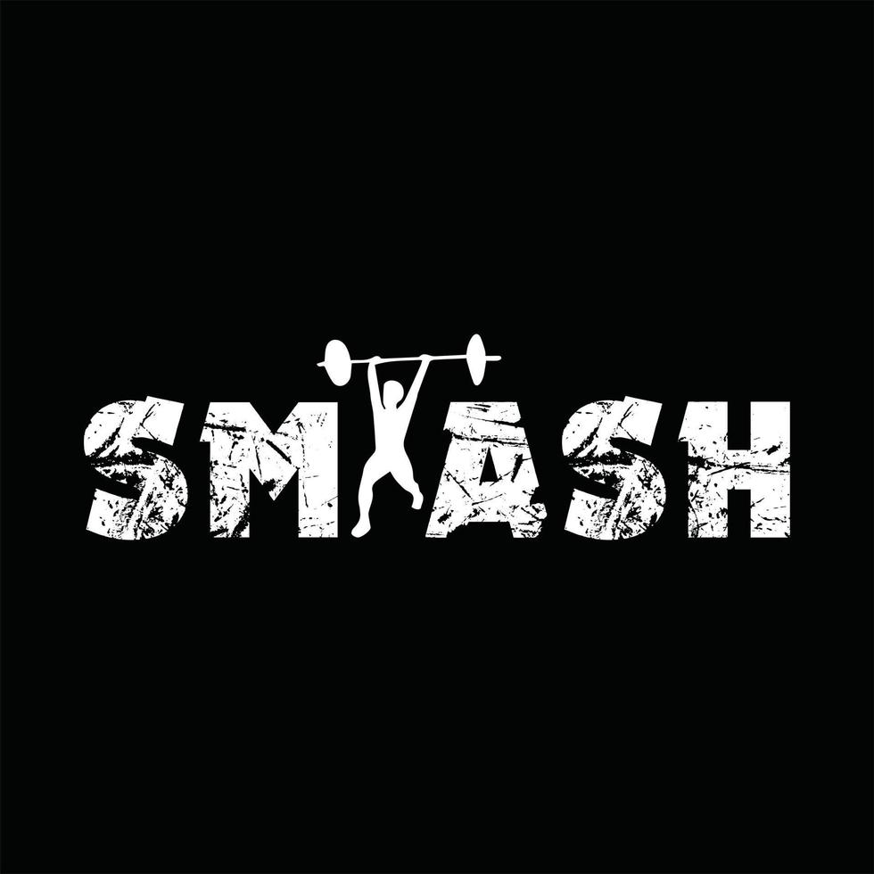 Gym T-shirt Design vector