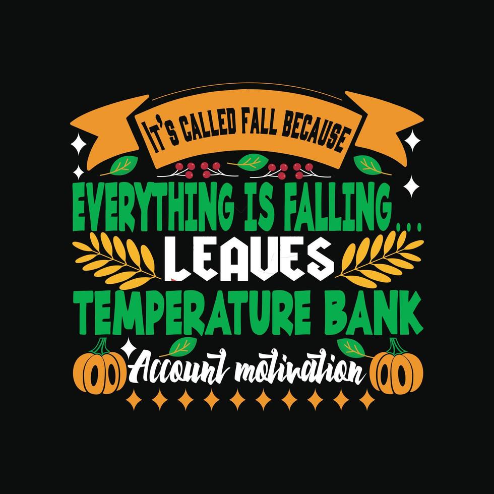 Autumn T-Shirt Design vector