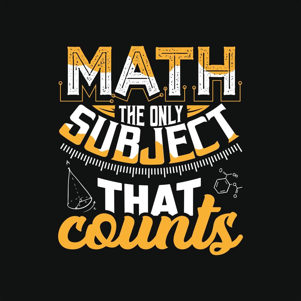 Math T-shirt Design vector