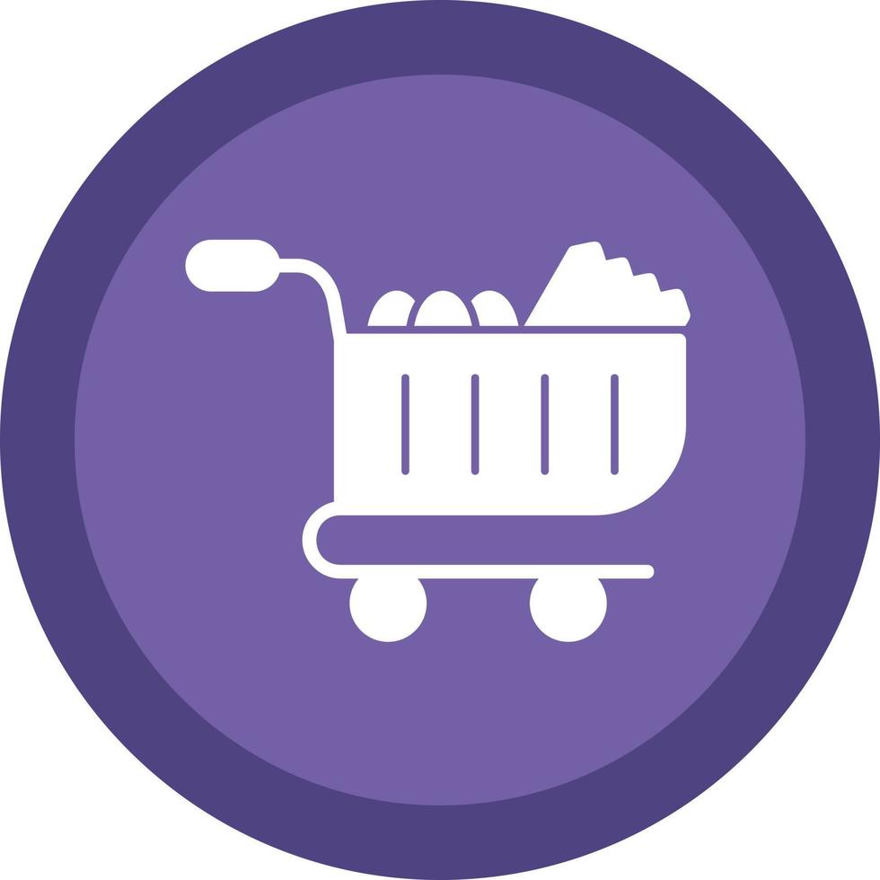 Food Cart Vector Icon Design