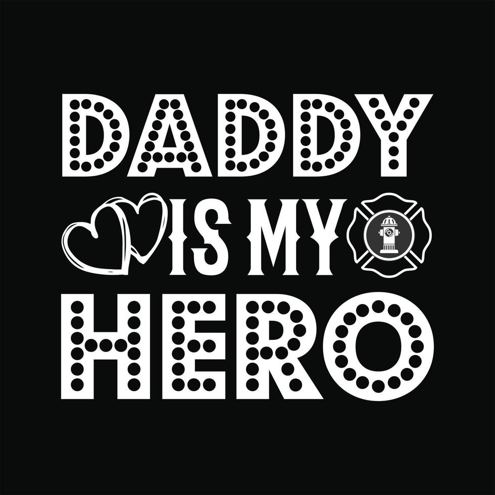 Firefighter T-shirt Design vector
