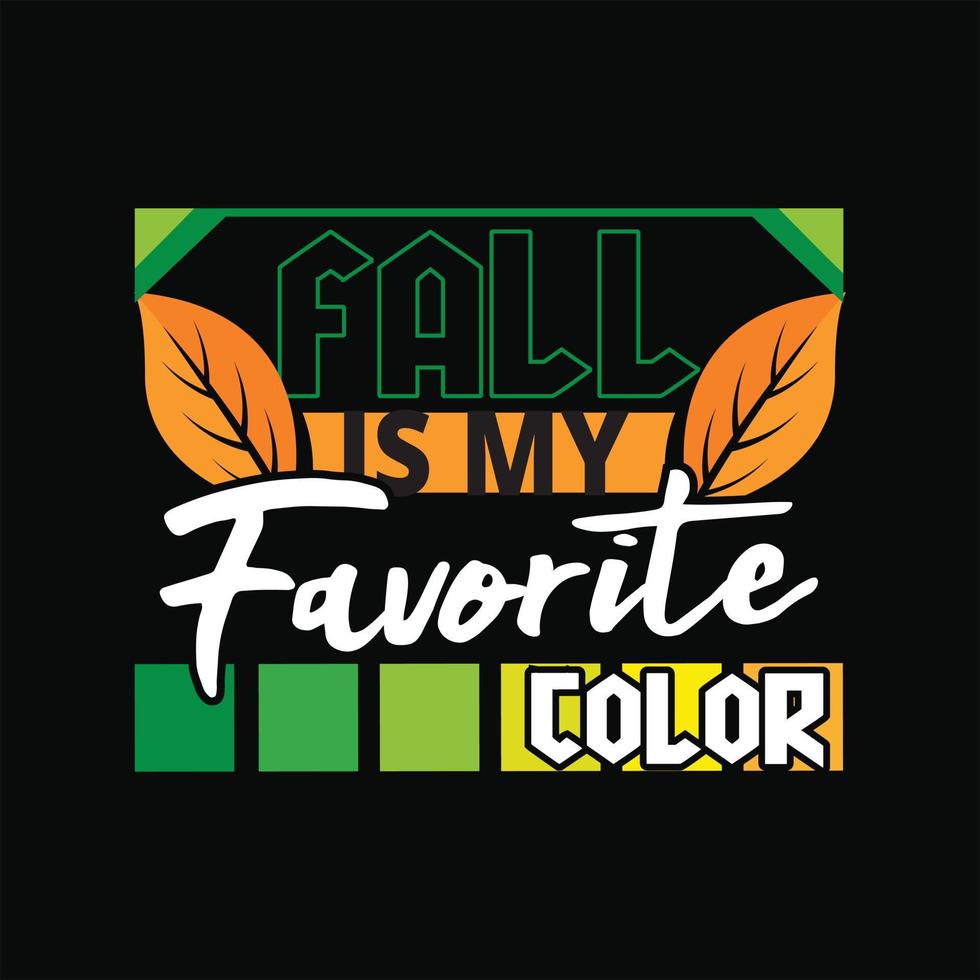 Fall T-Shirt Design vector