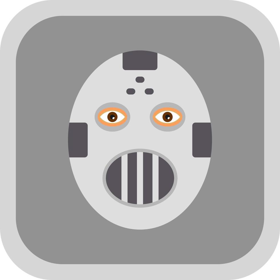diseño de icono de vector de máscara de hockey