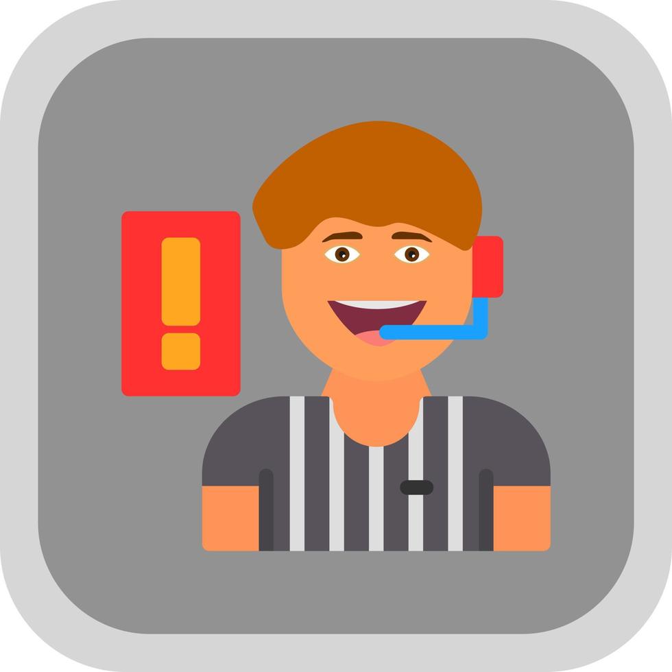 Referee Vector Icon Design