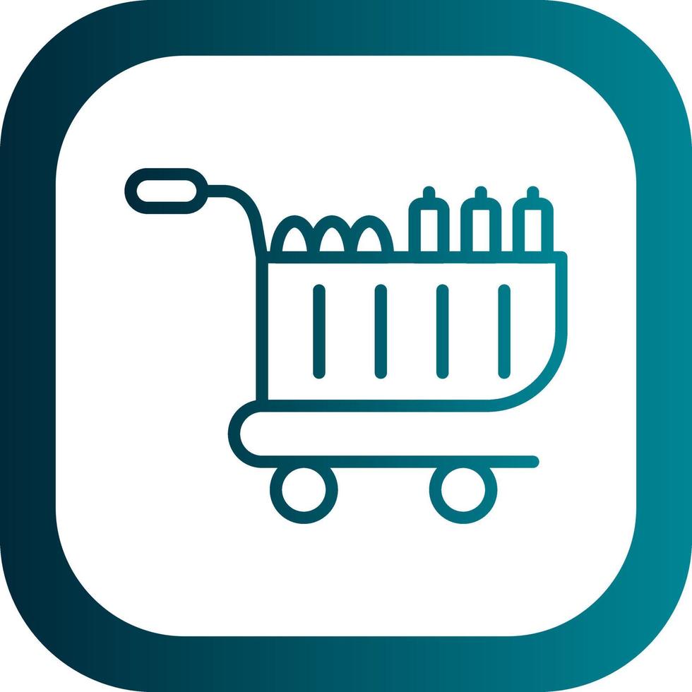 Food Cart Vector Icon Design
