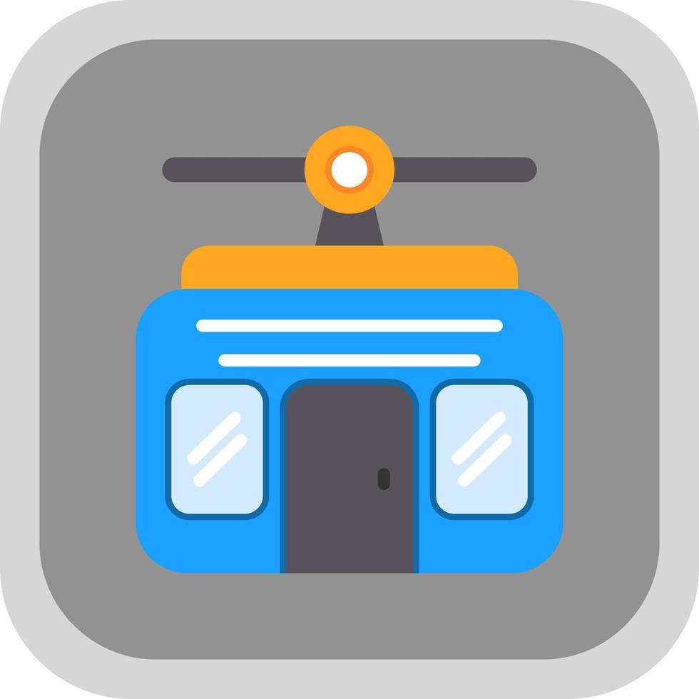 Cable Car Vector Icon Design