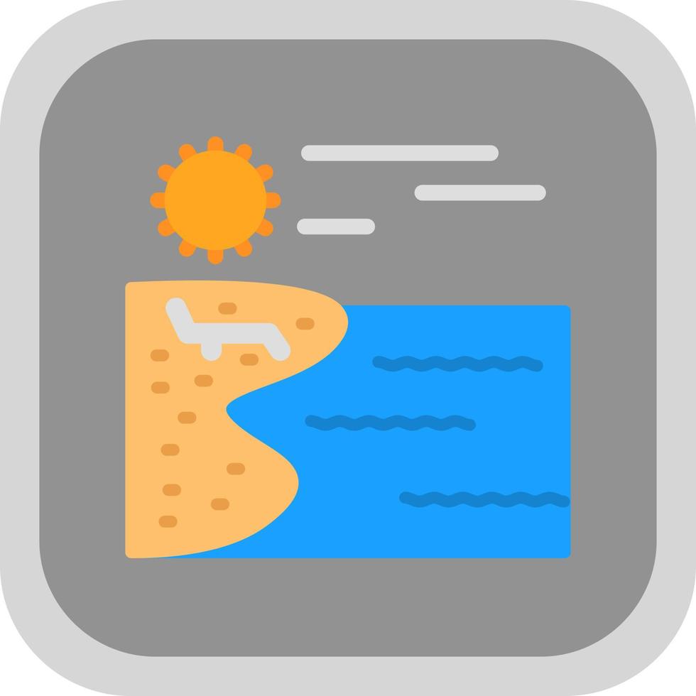 Beach Vector Icon Design