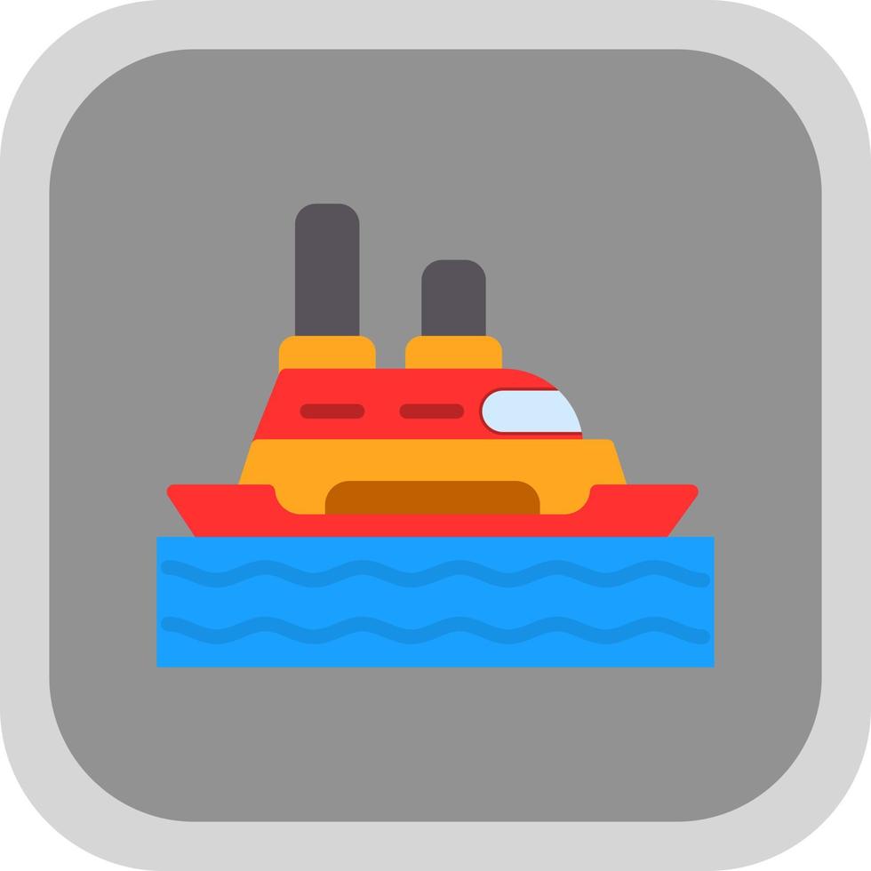 Cruise Ship Vector Icon Design