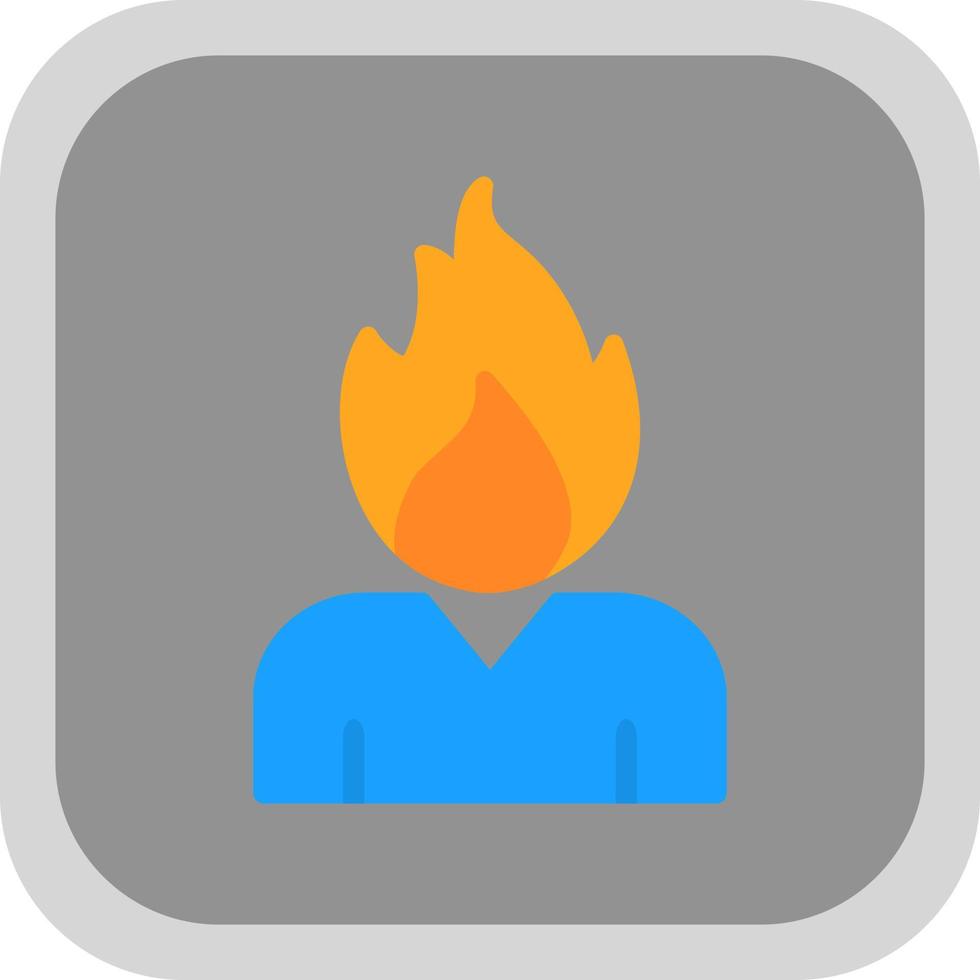 Burning Vector Icon Design