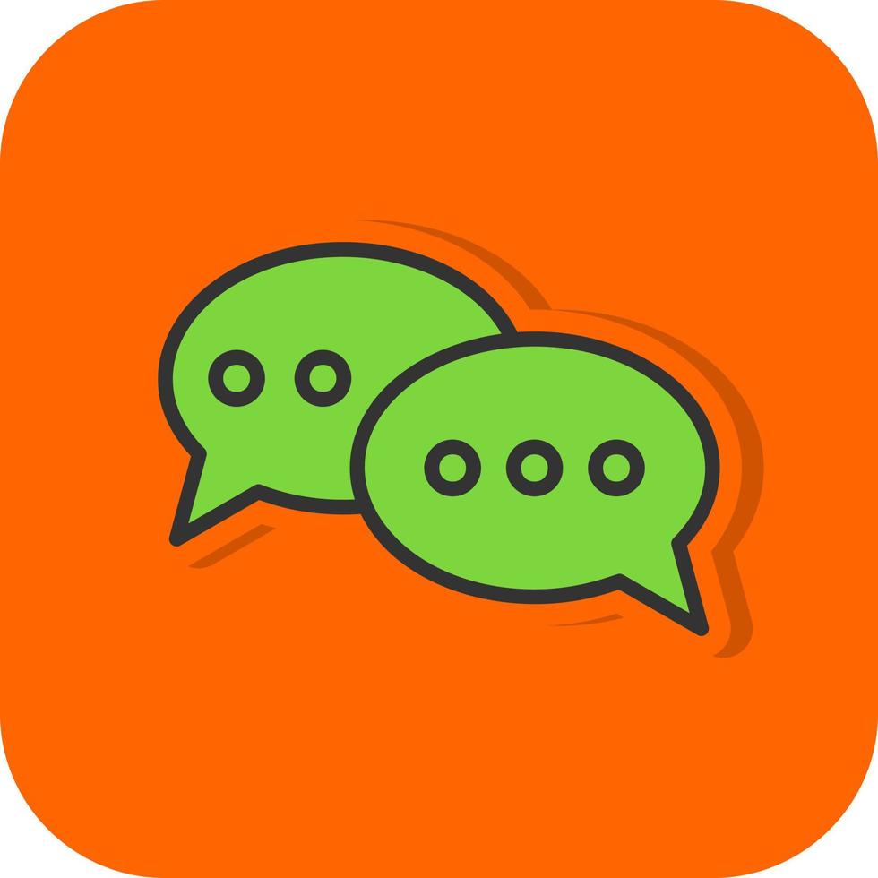 Conversation Vector Icon Design