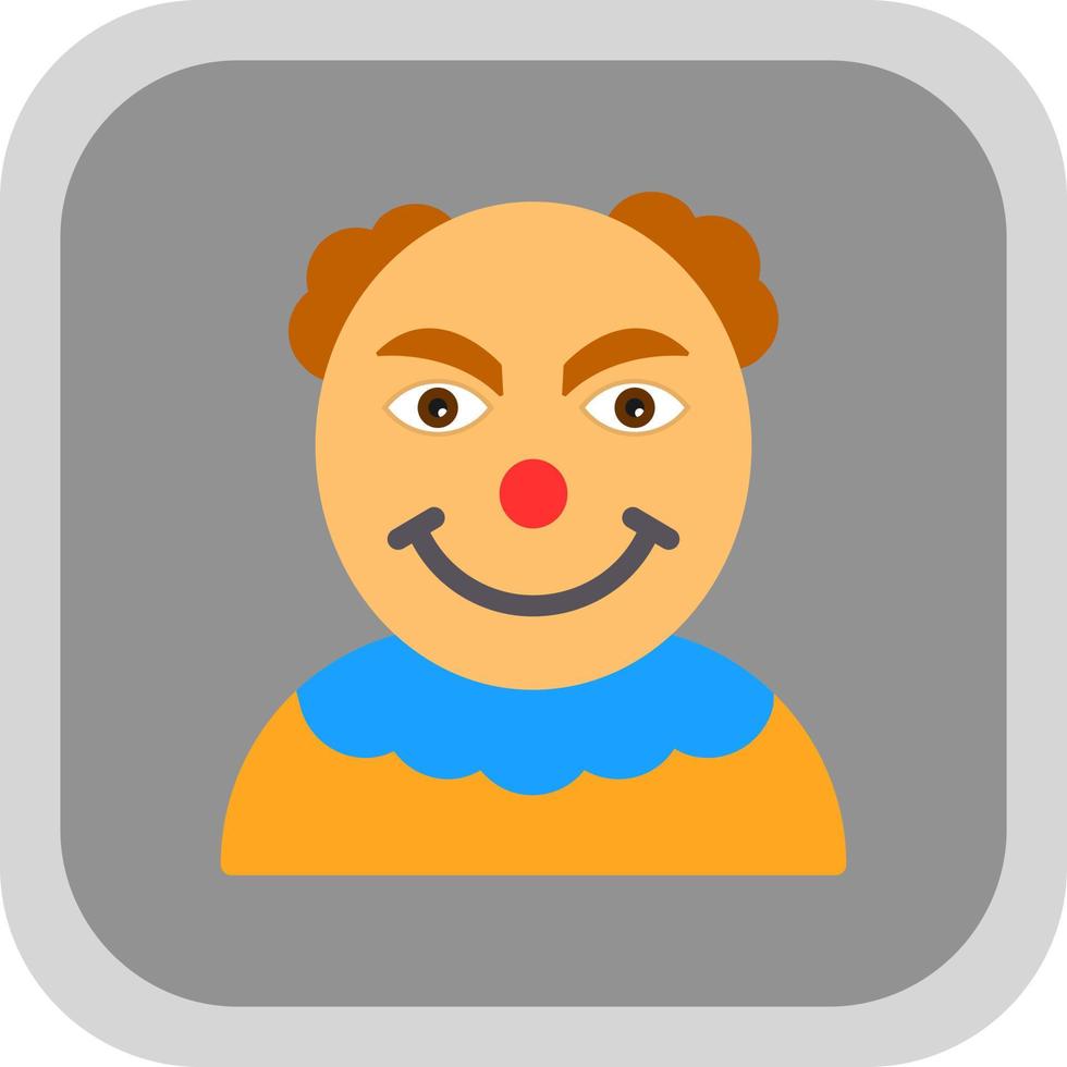 diseño de icono de vector de payaso