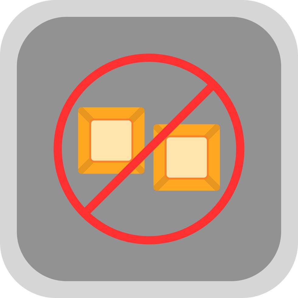 No Sugar Vector Icon Design