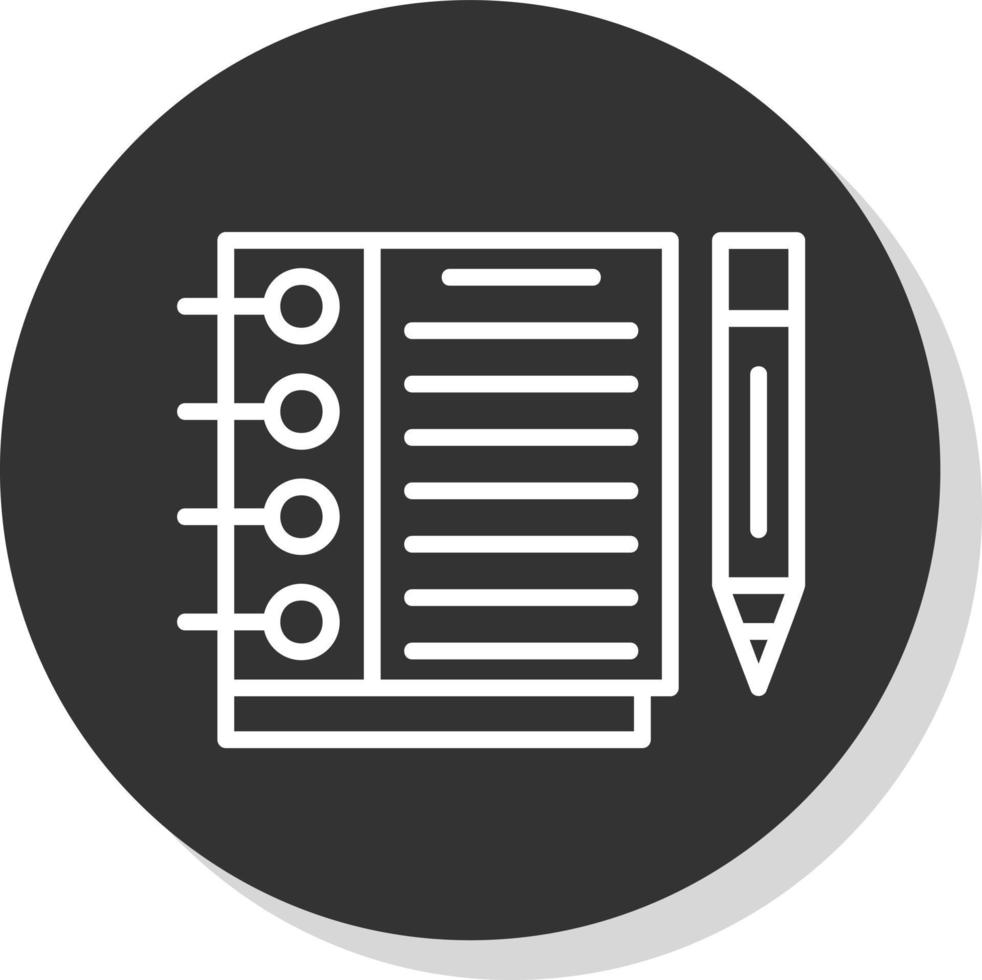 Sketchbook Vector Icon Design