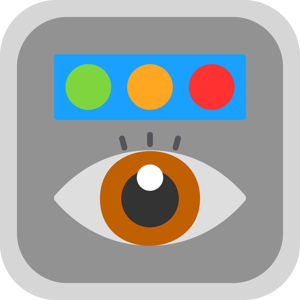 Color Blindness Test Vector Icon Design
