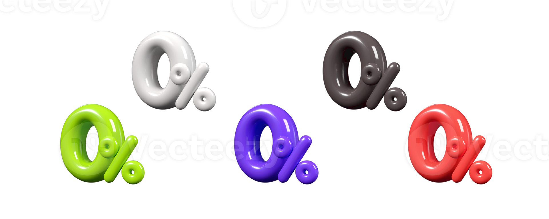 Discount bundle tag sale Trendy 3D number 0 percent for element for promoting sales, clearing inventory, and down payment png