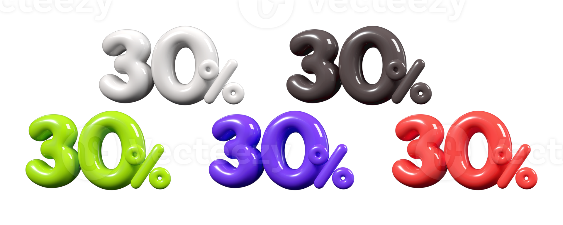 Discount bundle tag sale Trendy 3D number 30 percent element for promoting sales, clearing inventory, and boosting revenue png