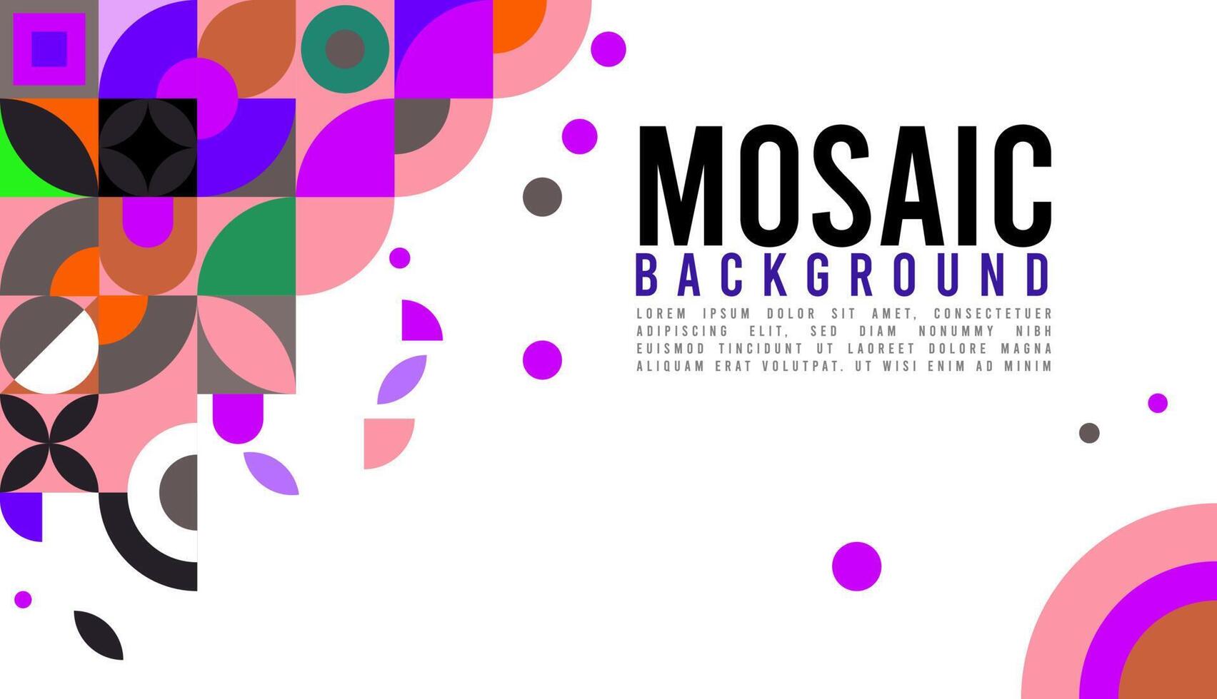 Mosaic background. pattern temlate background free vector
