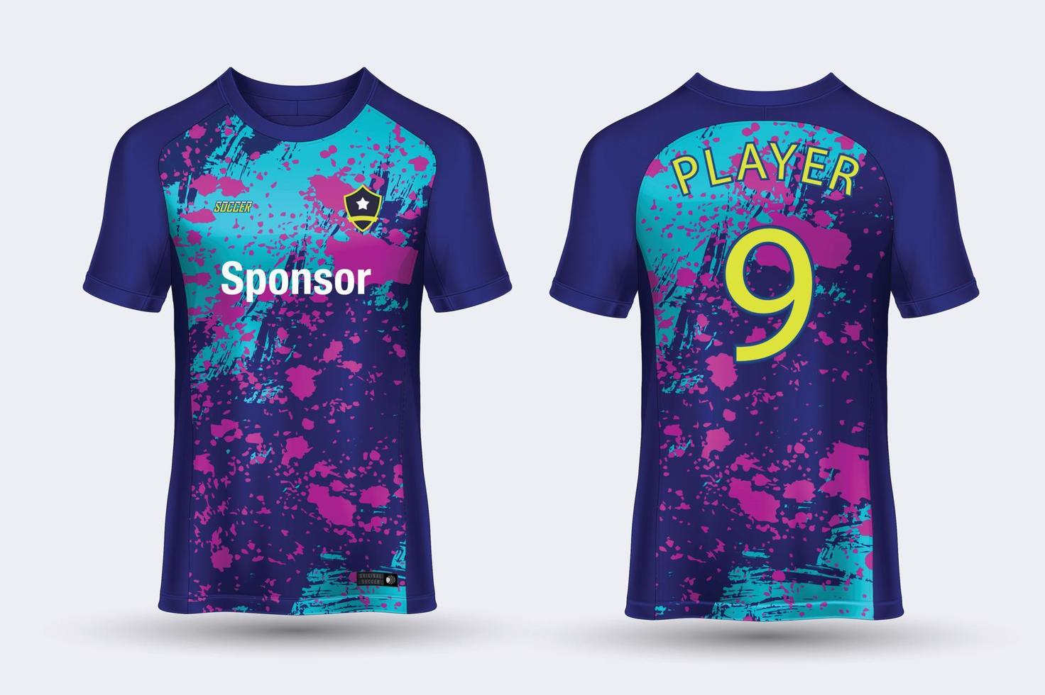 soccer jersey template sport t shirt design vector