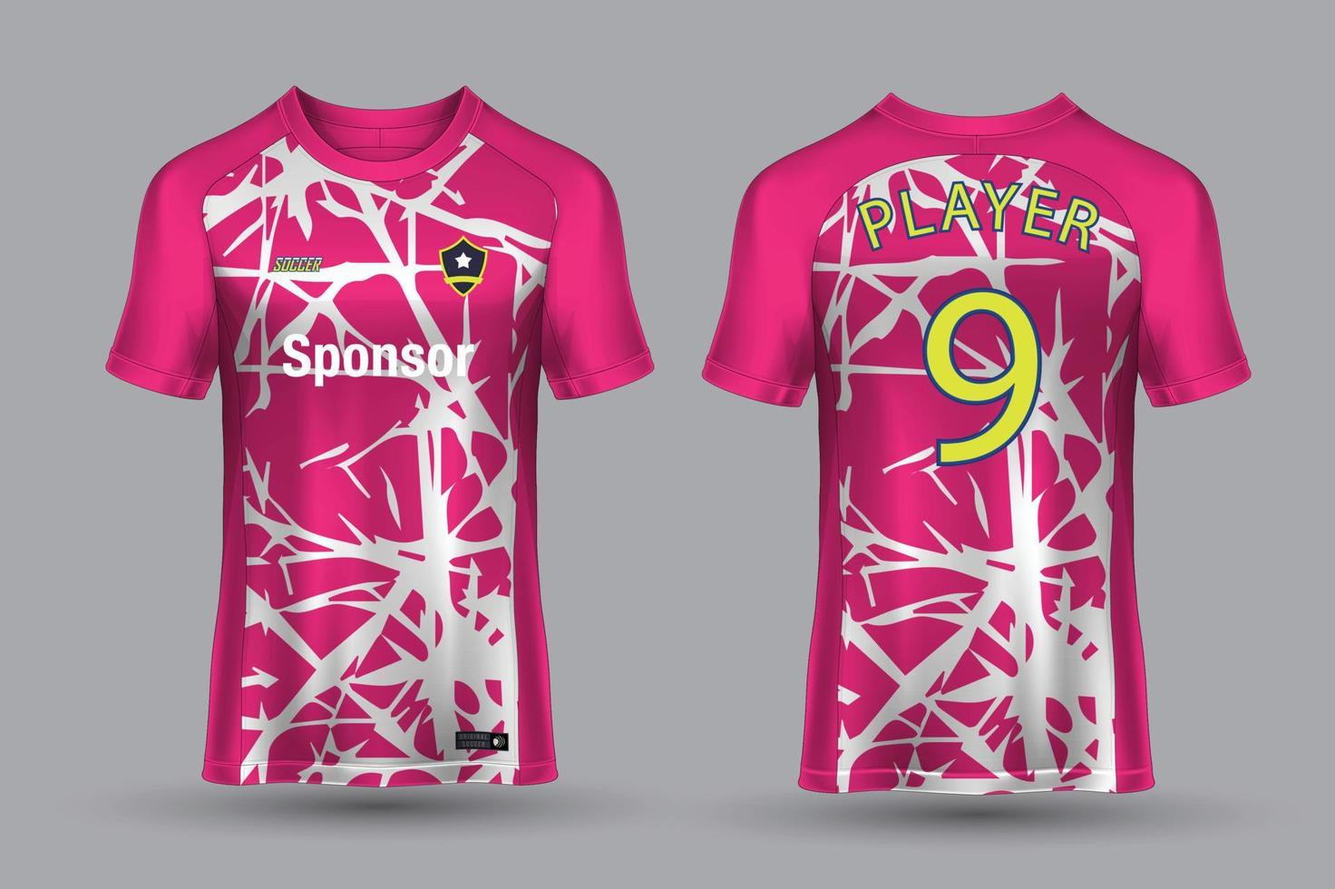 soccer jersey template sport t shirt design vector