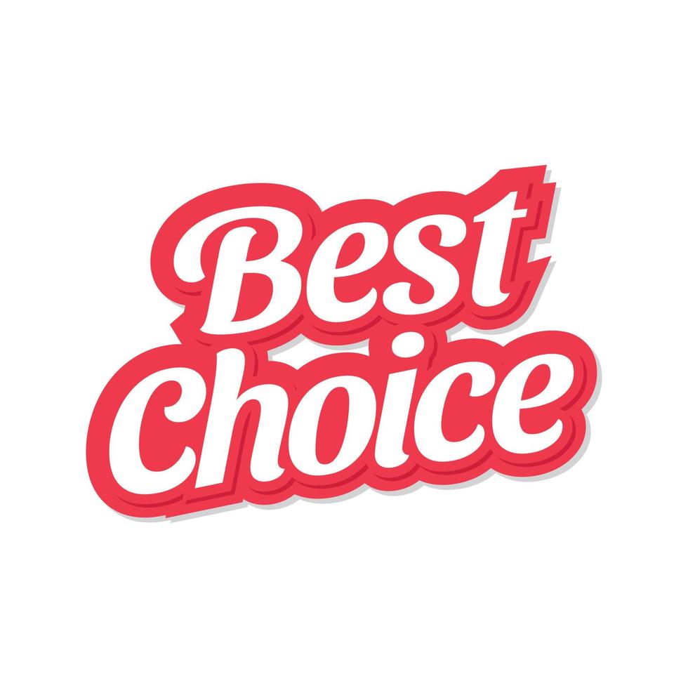 best choice vector lettering isolated text