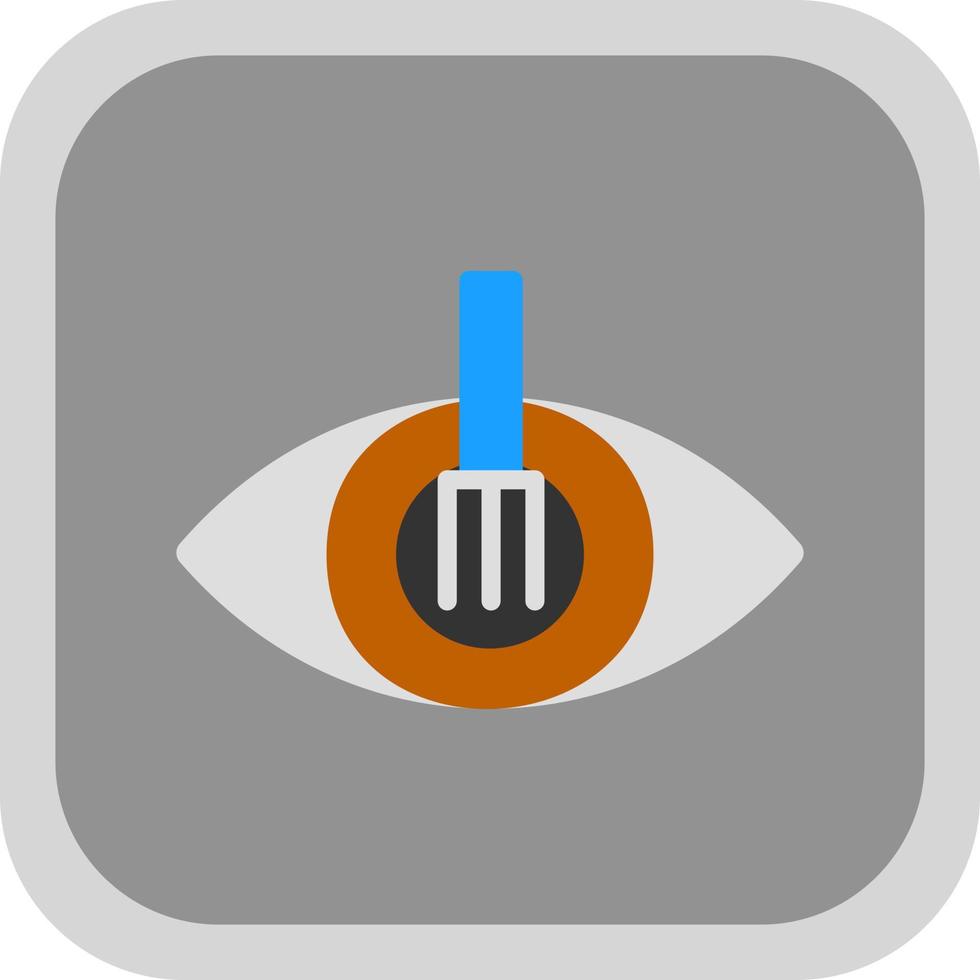 diseño de icono de vector de cuchara de ojo