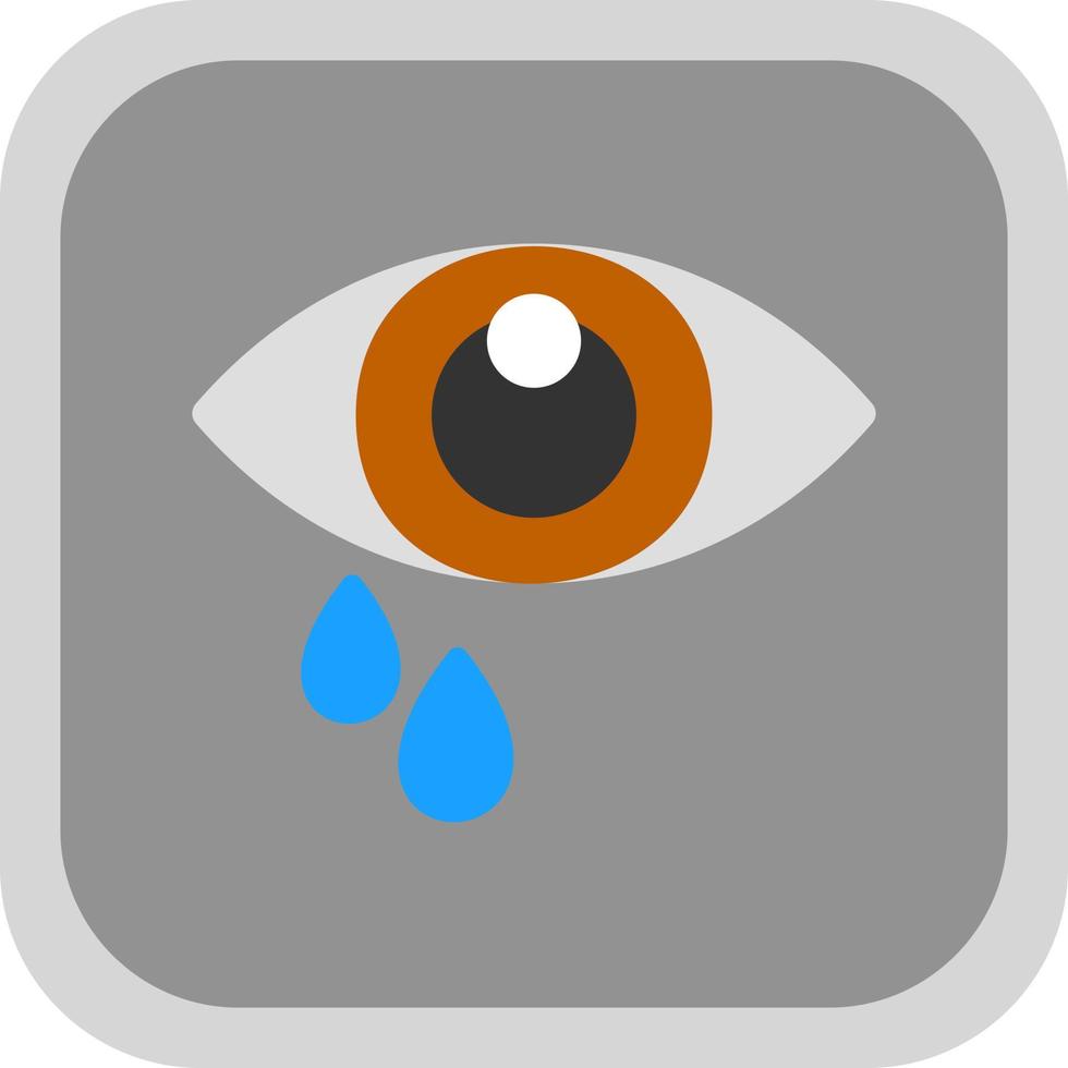 Watery Eyes Vector Icon Design