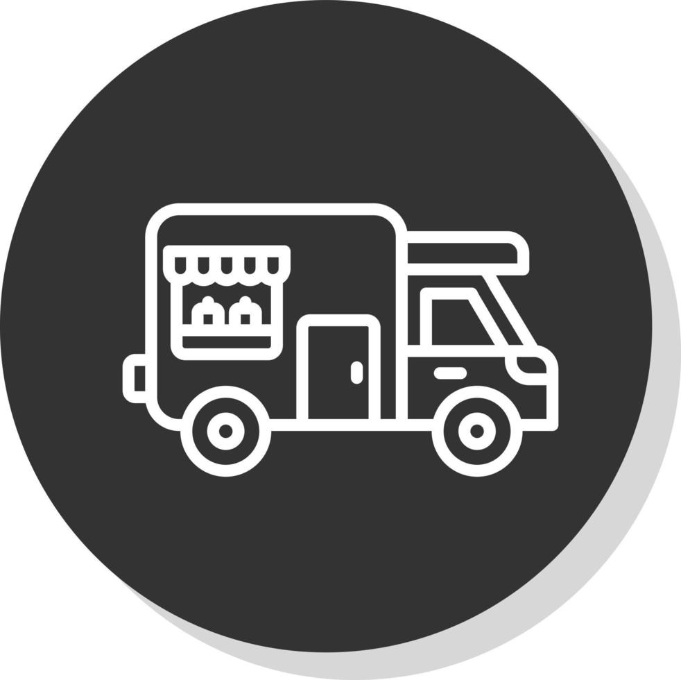 Food Truck Vector Icon Design