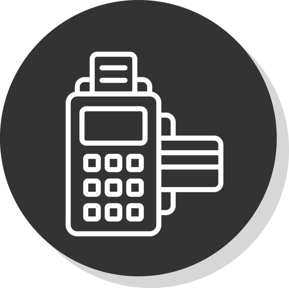 Cashier Machine Vector Icon Design