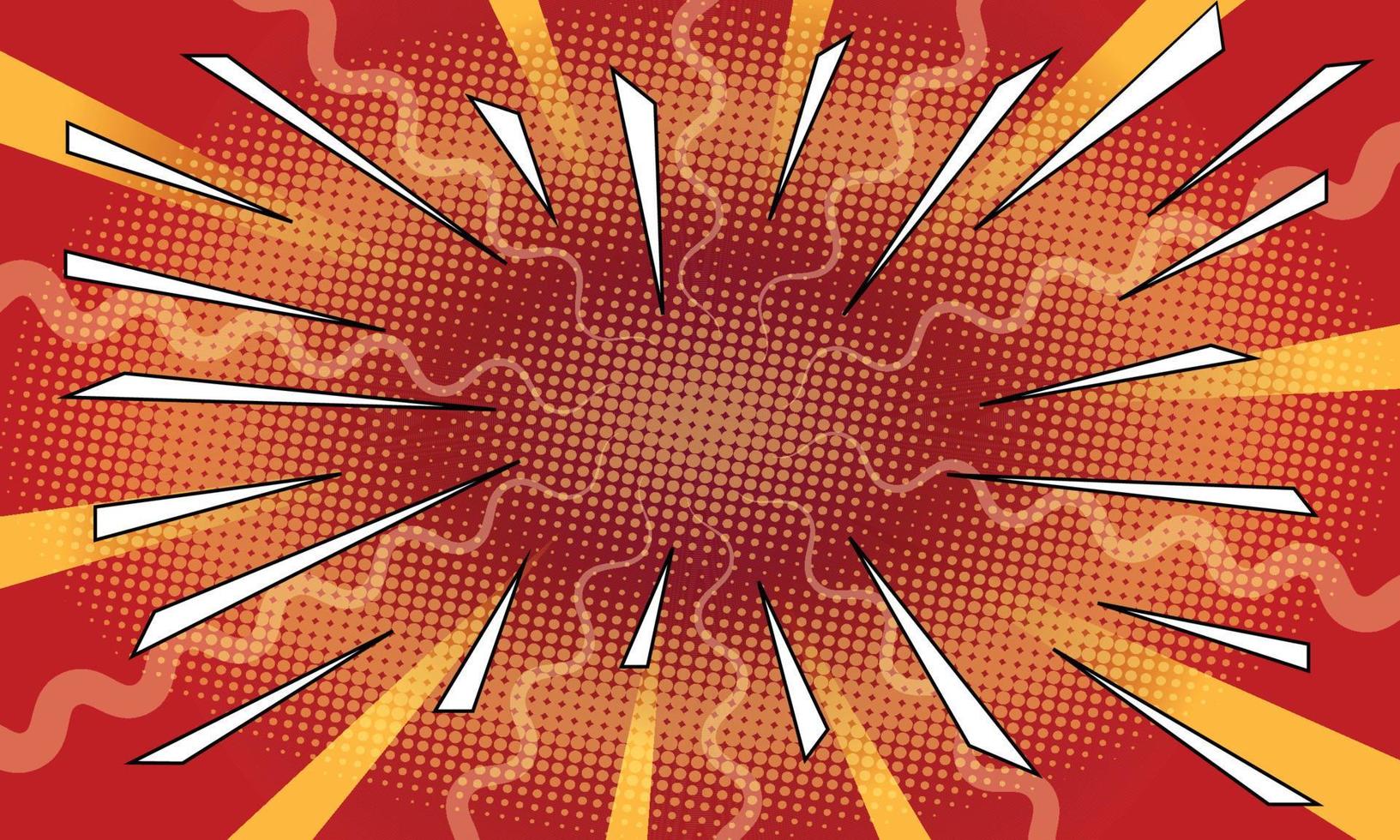 Abstract Explosion Comic Book Background Banner vector