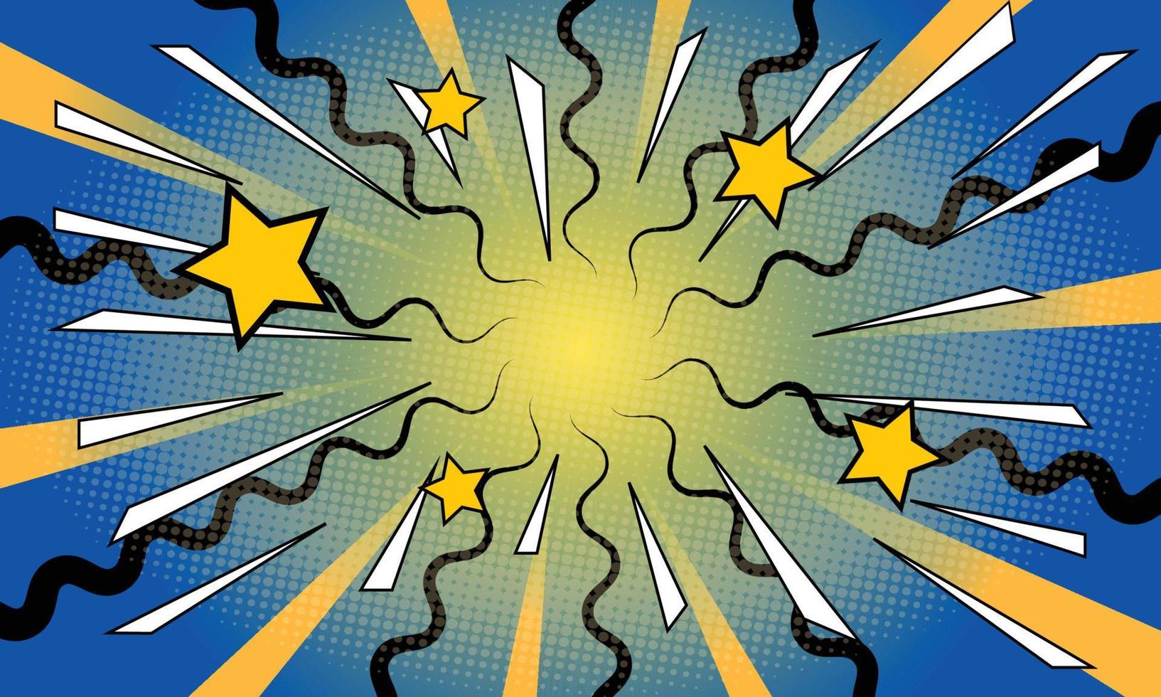 Star Burst Comic Book Background Banner vector