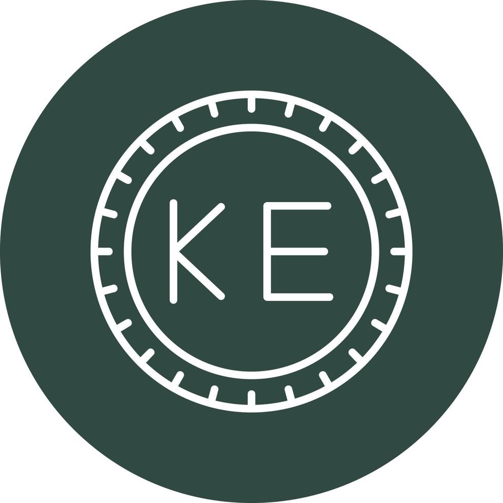 Kenia marcar código vector icono