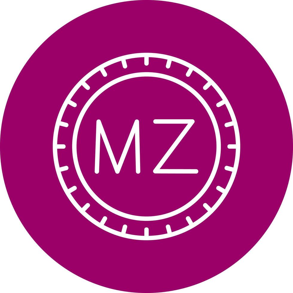 Mozambique marcar código vector icono