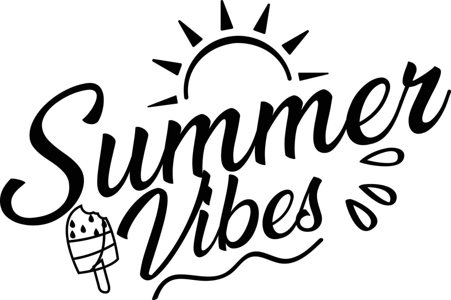 Summer T-shirt Design vector