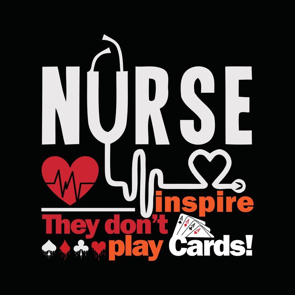 Nurse T-shirt Design vector