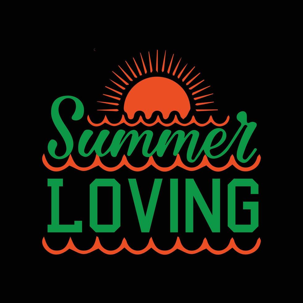 Summer T-shirt Design vector