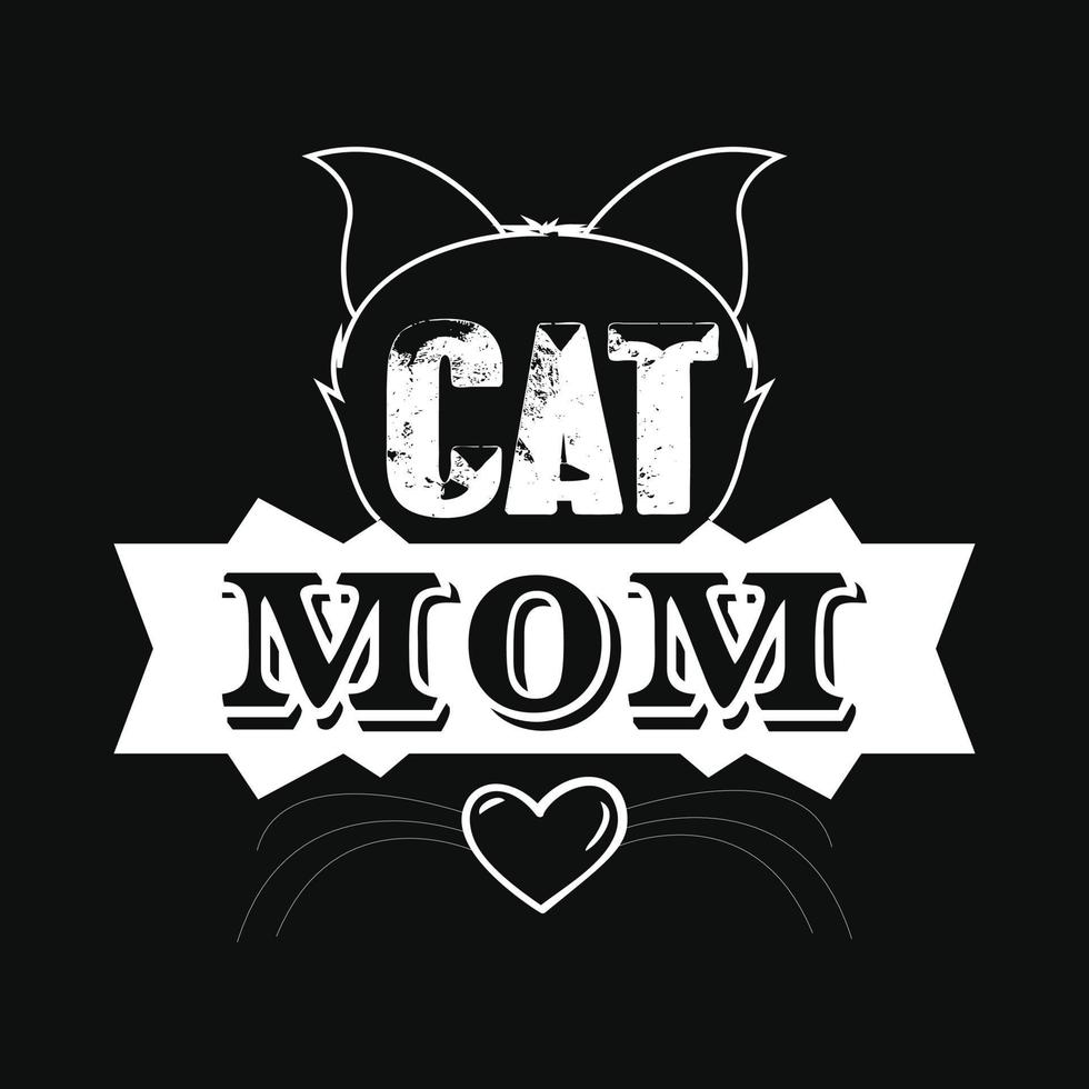 Cat T-shirt Design vector