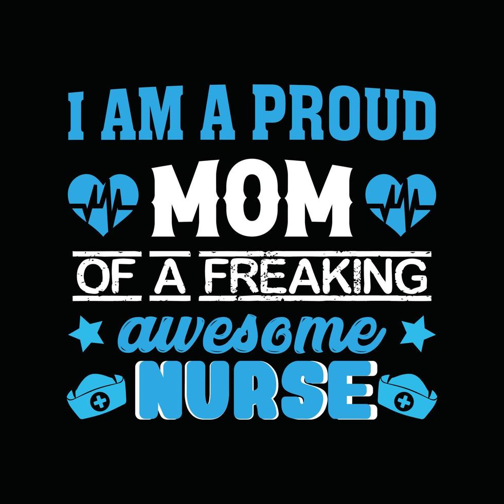 Nurse T-shirt Design vector
