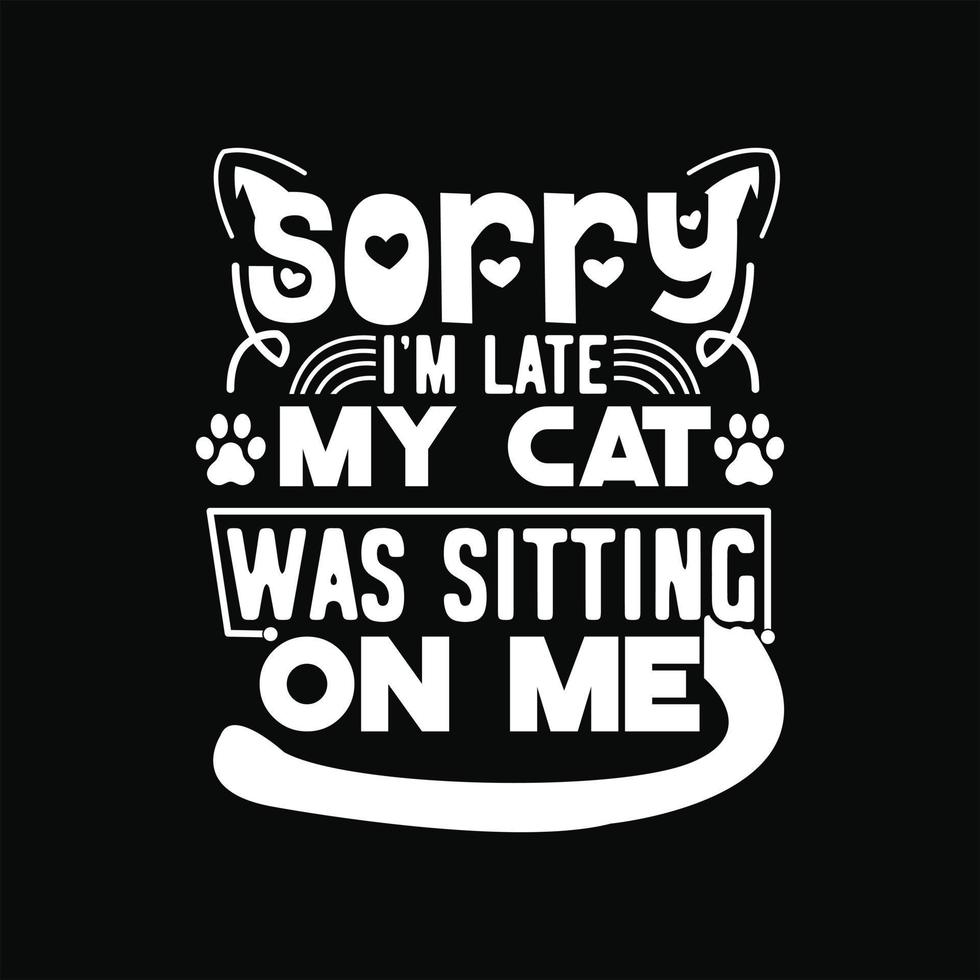 Cat T-shirt Design vector