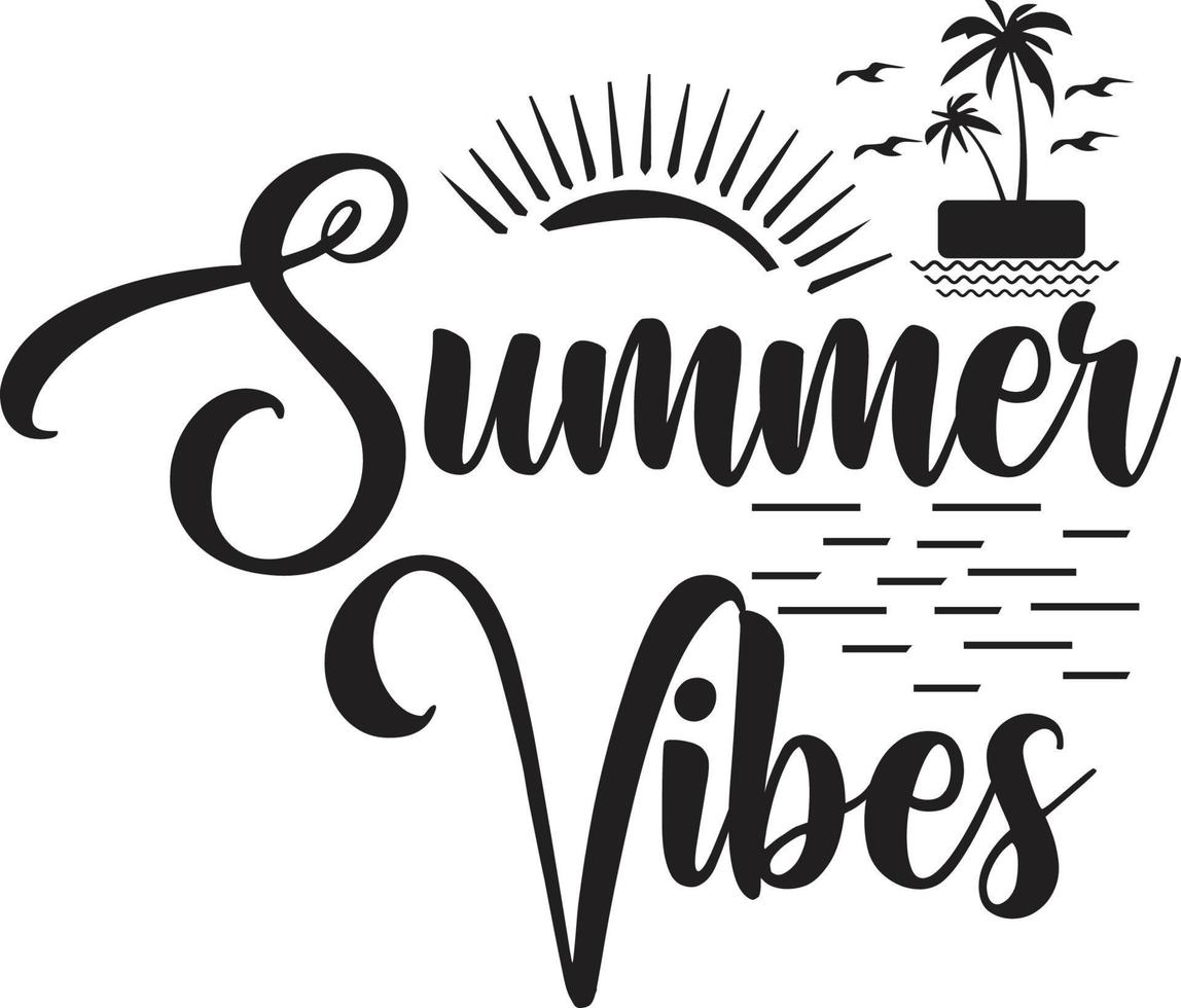 Summer T-shirt Design vector