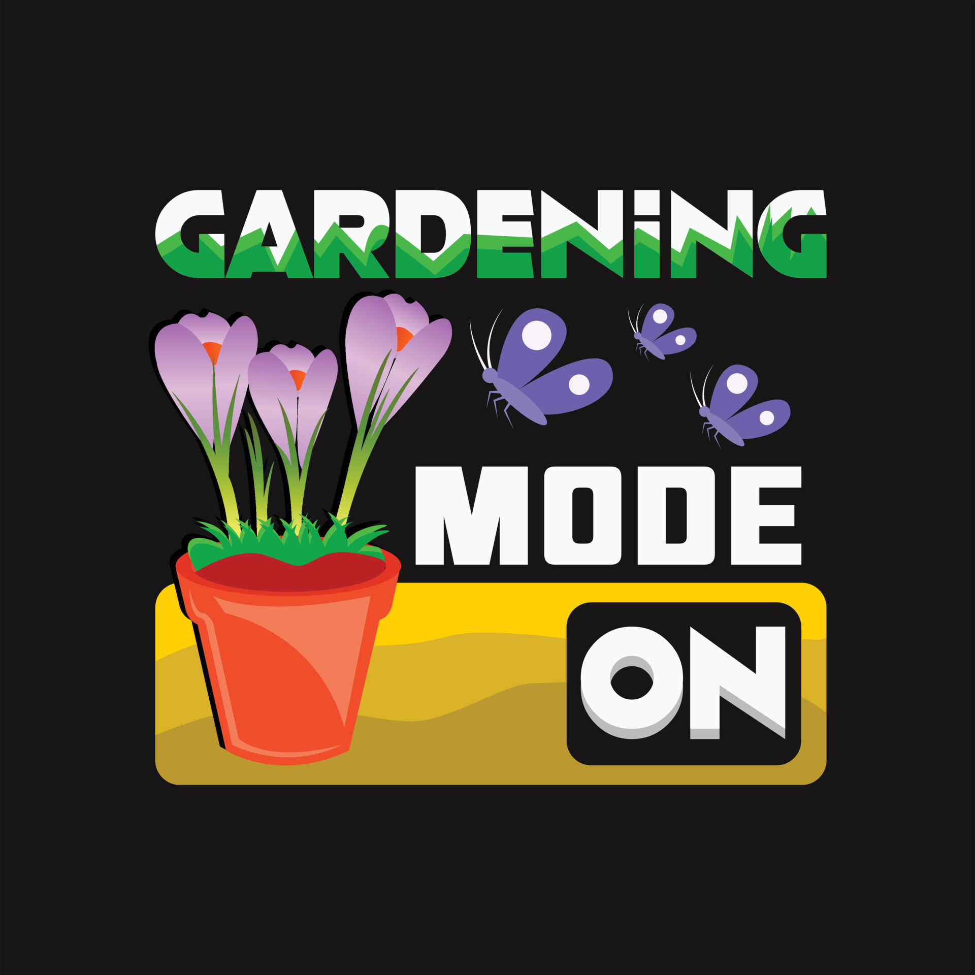 Gardening T-shirt Design 21120513 Vector Art at Vecteezy