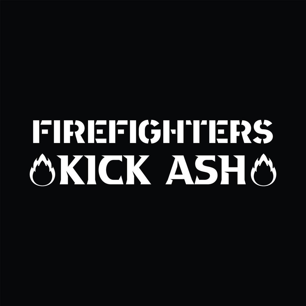 Firefighter T-shirt Design vector
