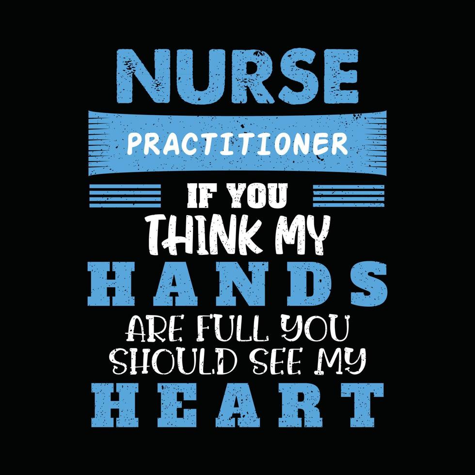 Nurse T-shirt Design vector