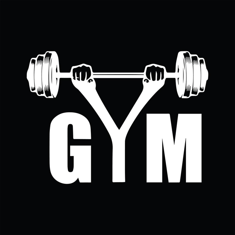 Gym T-shirt Design vector