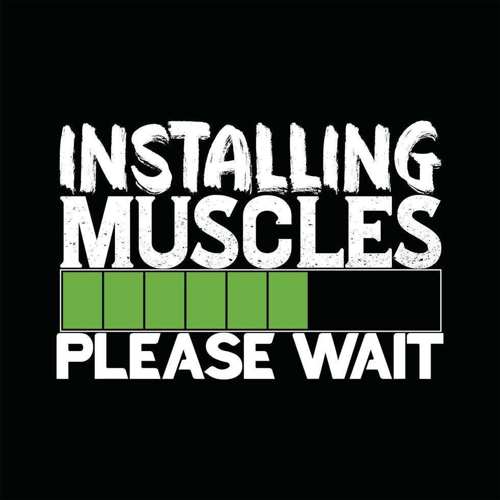 Gym T-shirt Design vector