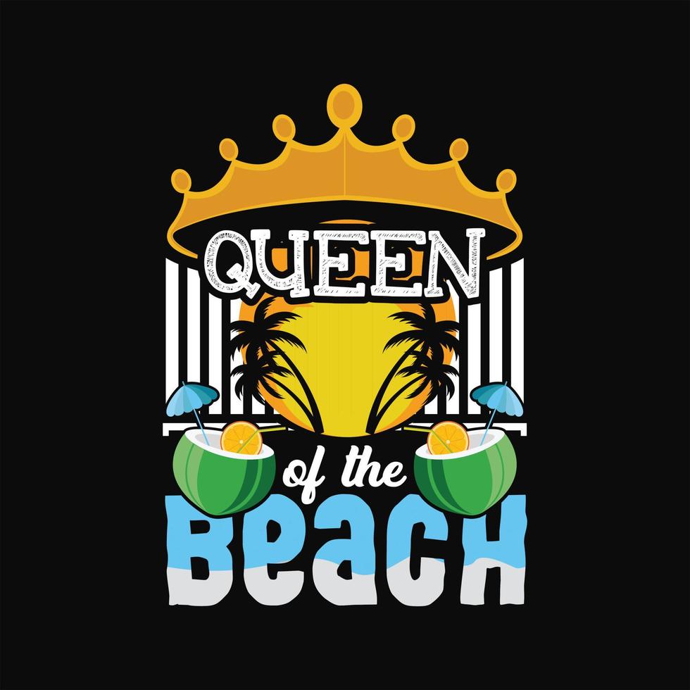 Beach T-shirt Design vector