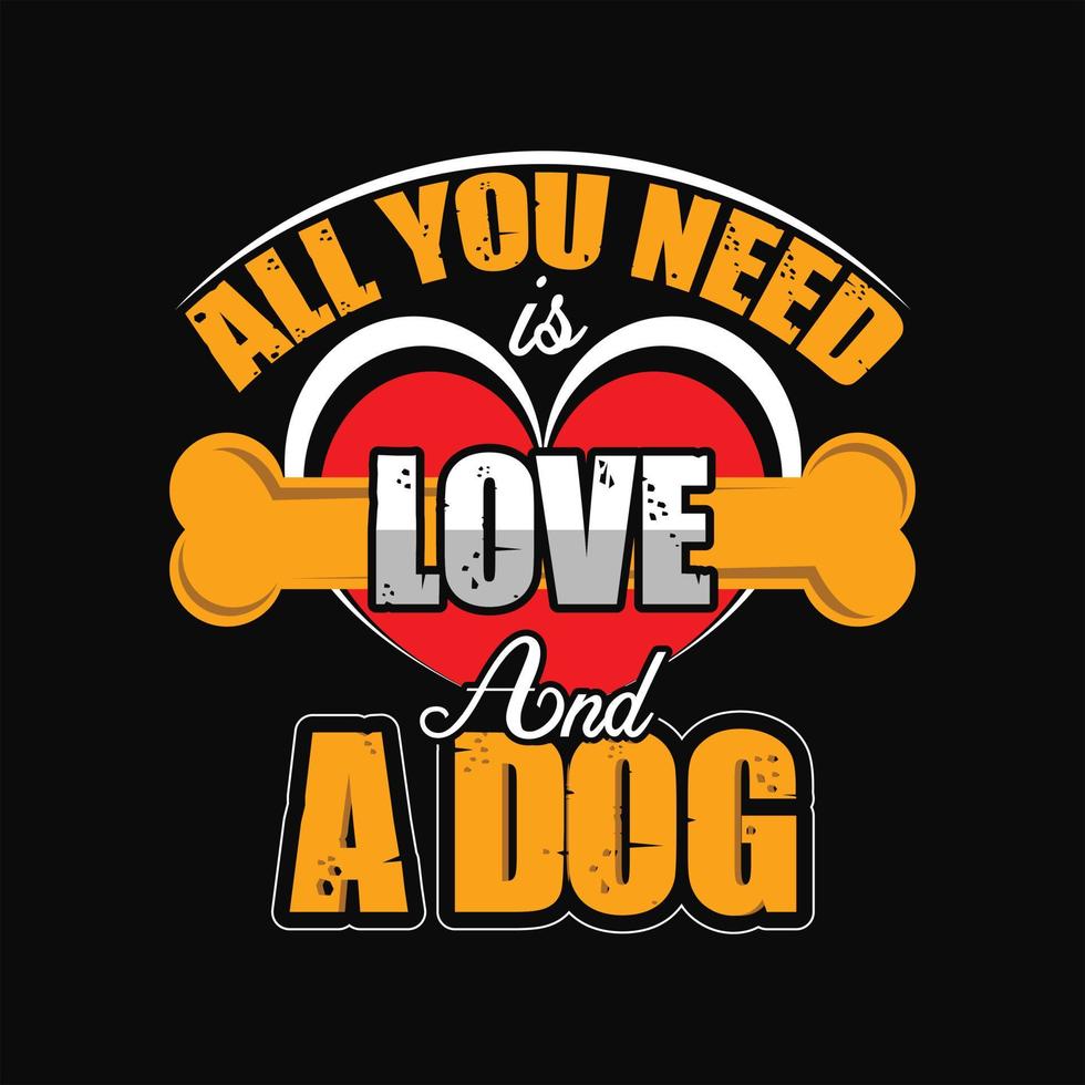 Dog T-shirt Design vector