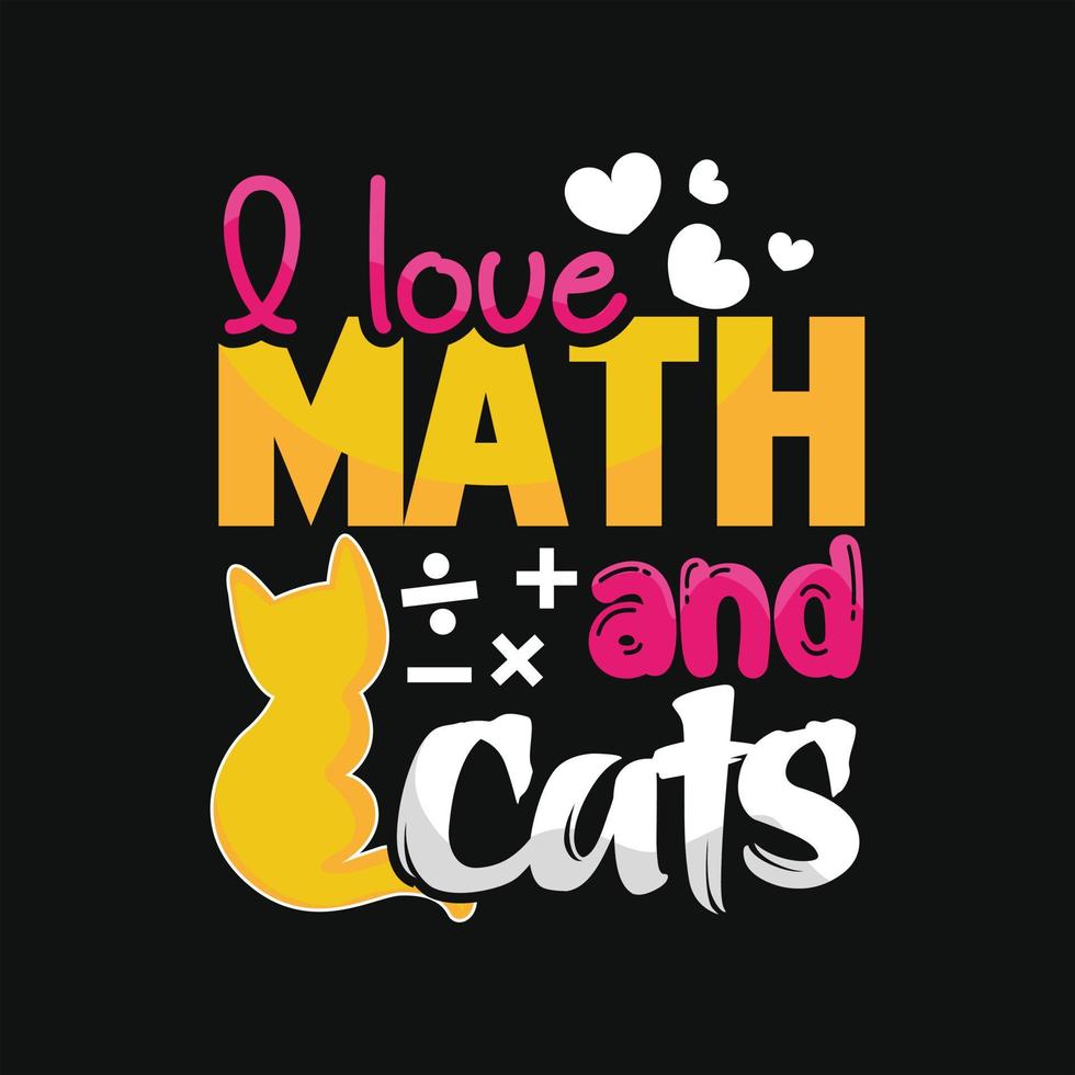 Math T-shirt Design vector